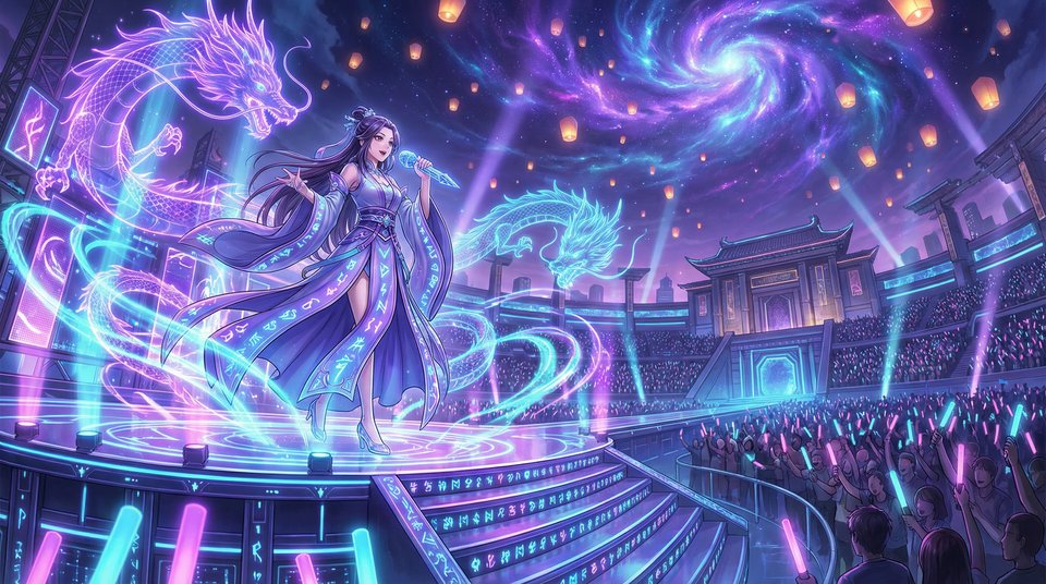 糖心vlog霓虹舞台视频